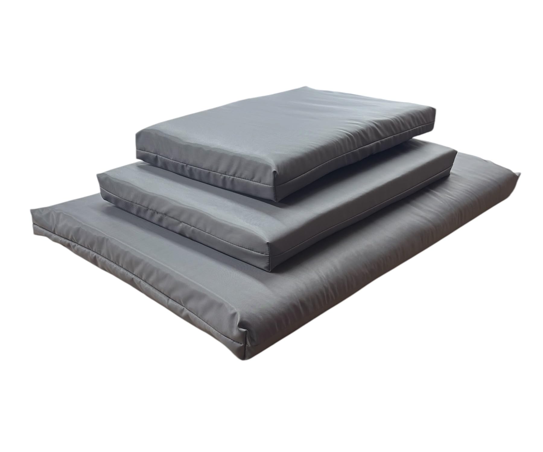 PnH Waterproof Orthopaedic Dog Mattress, Ideal For Crates, Kennels, Cars - 3 Sizes - SILVER GREY (Large 100cm x 70cm)