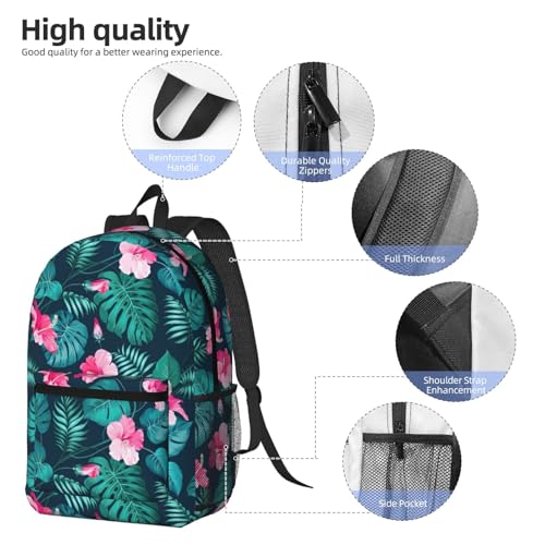 Sac à dos multi-poches 43 cm avec compartiments de rangement pour voyage