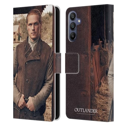 Étui portefeuille Jamie Fraser en cuir pour Samsung Galaxy A15