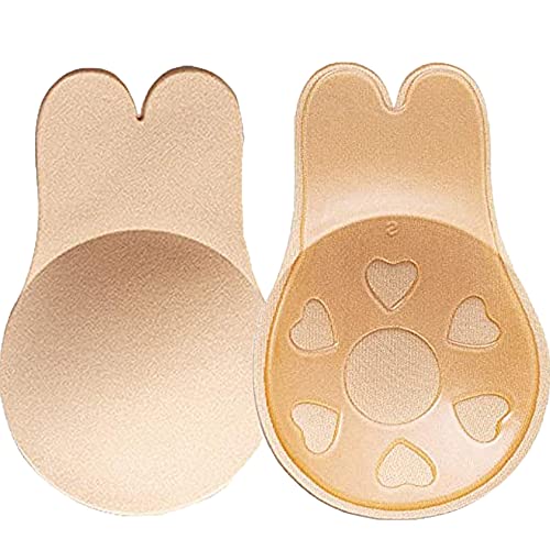 WELLQUA Push Up Breast Lift Cubierta de Pezón Pezoneras Mejorado Silicona Sujetadores Adhesivos...