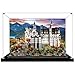 Produktbild Acryl-Displaybox für Lego 21063, schwarzes Schwanenschloss, transparent, staubdicht, kompatibel mit Lego 21063 Modell (Modell nicht im Lieferumfang enthalten) (schwarzer Sockel + Hintergrund 3 mm)