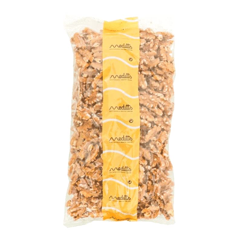 Meditts - Nueces Peladas 800 gr | Enteras y Naturales | Sin Sal ni Aditivos | Alto Contenido en Fibra y Omega 3 | Fruto Seco 100% Natural | Apto para Dietas Keto, Veganas y Vegetarianas