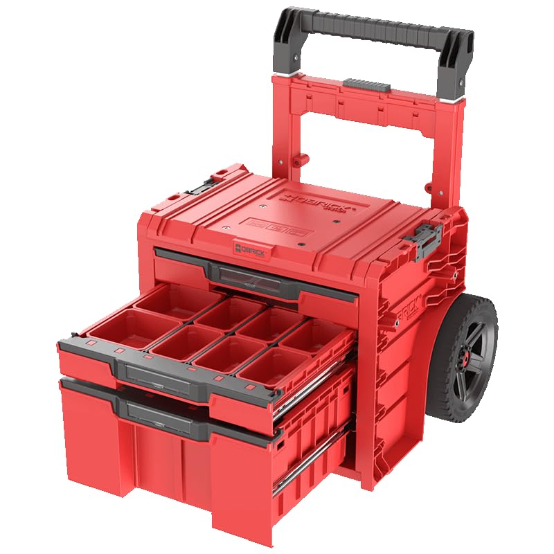 Qbrick System Pro Cart 2.0 Plus 3 szuflady HD Red