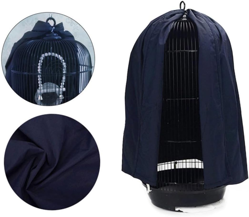 Parrot Cage Net Cover Round Birdcage Decor Cage Skirt Mesh Cover Accessory Supplies