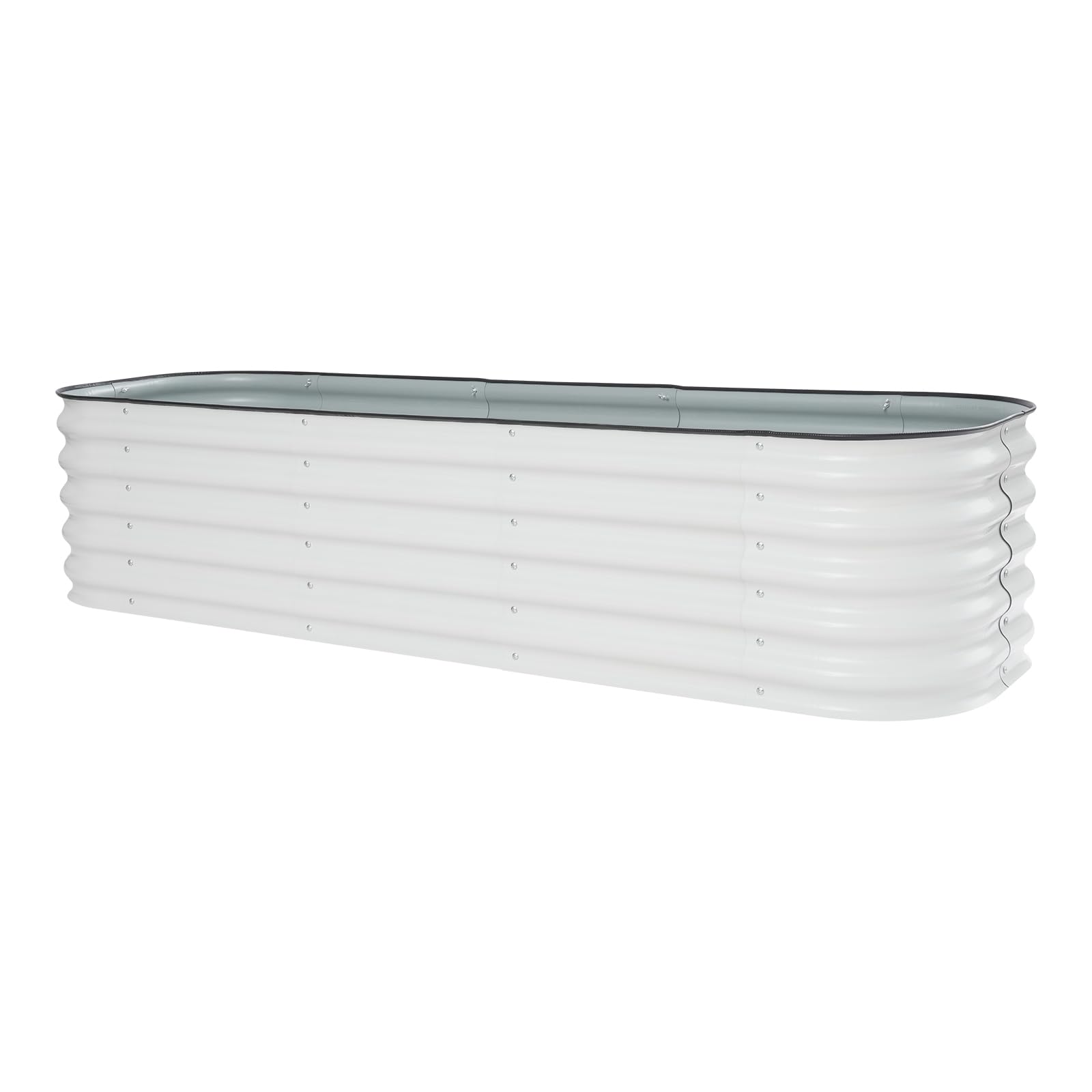 Bancal alto para jardín, bancal alto, metal, 195 × 60 × 43 cm, para jardín y terraza