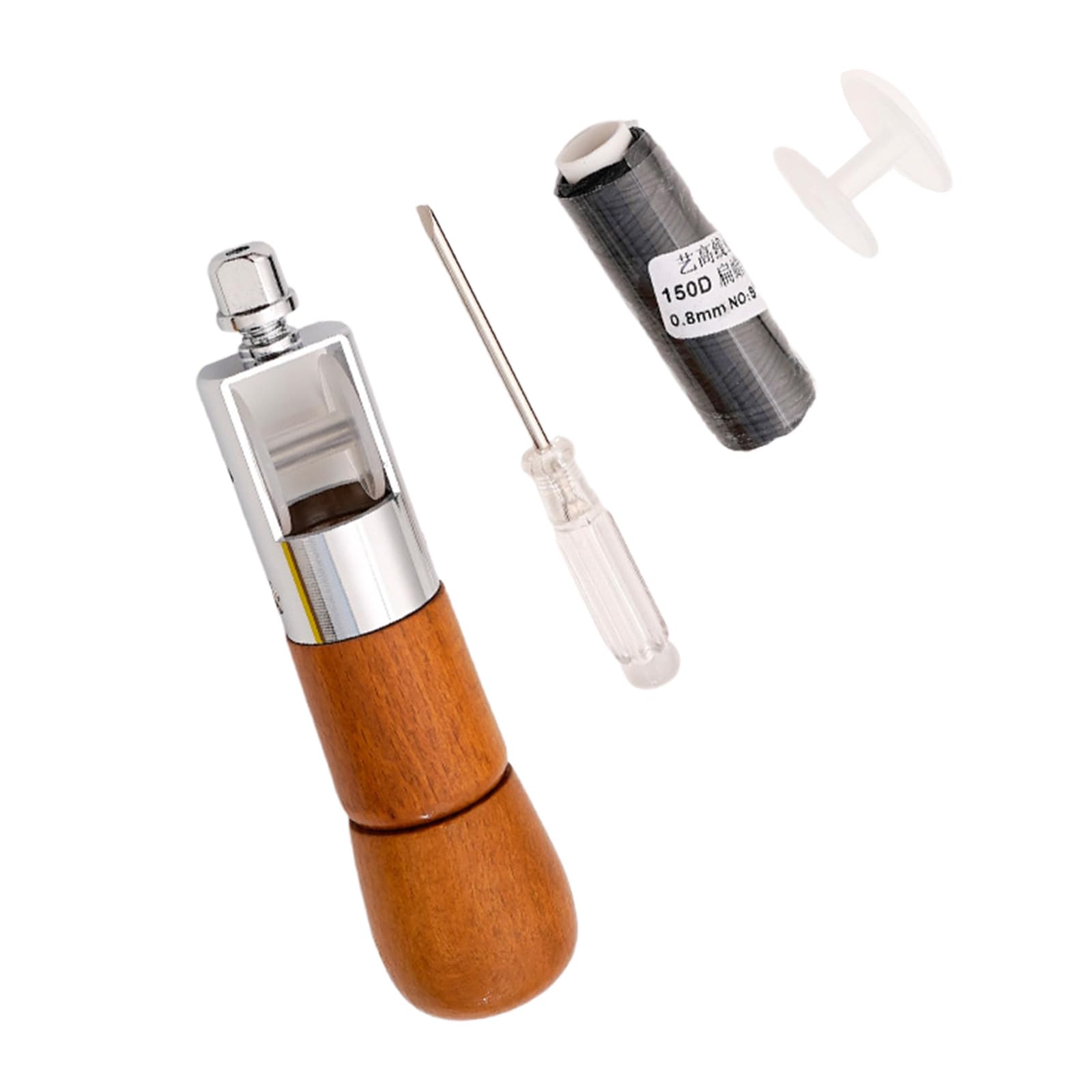 Tsophreniq Sewing Awls Tool Quick Stitcher Including Needle Tip, Sewing Thread & Screwdriver, for Leather Working Leathercraft