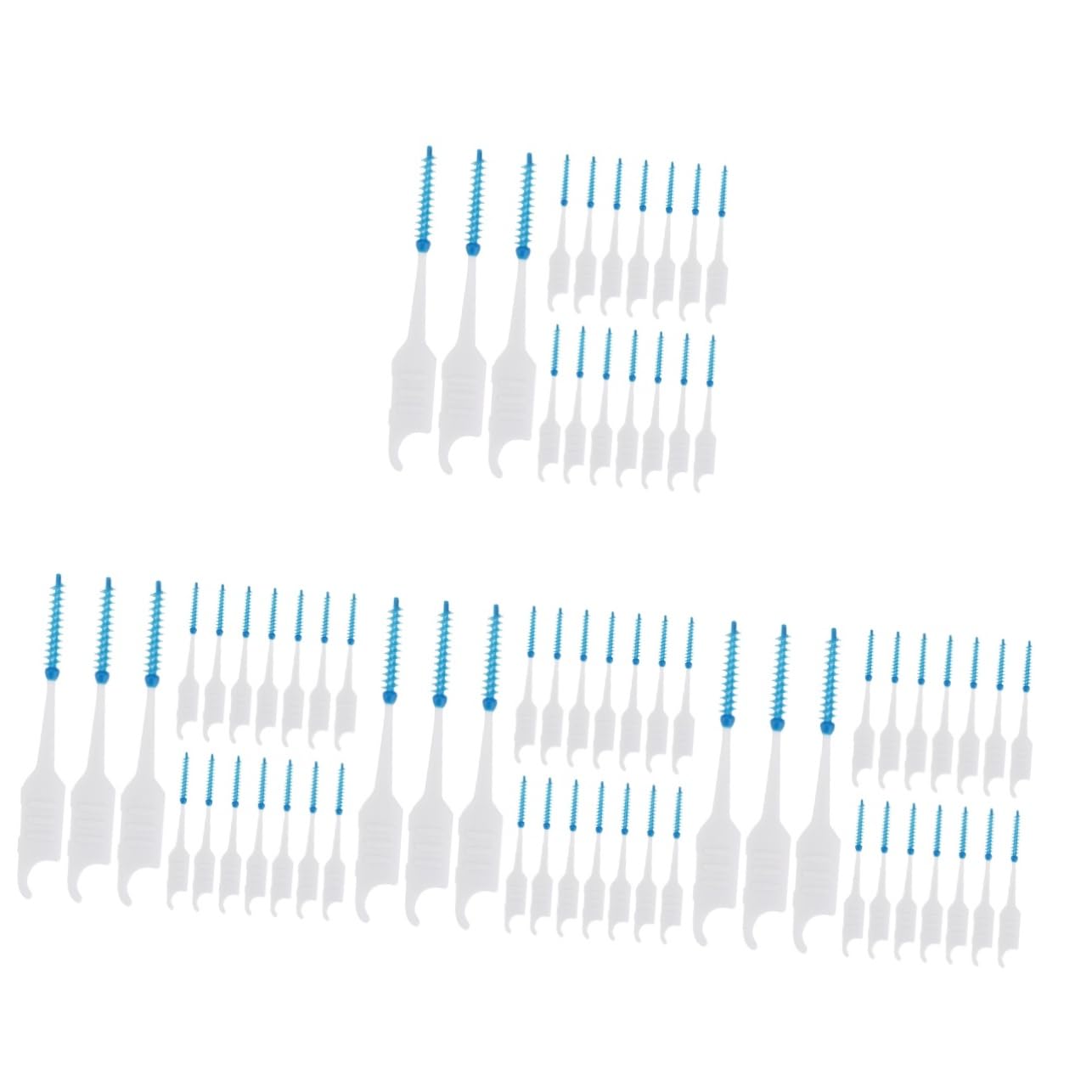 Healvian 800piezas Interdental Cleaner Herramientas De Limpieza Bucal Prácticas Para Cuidado Oral Doble Cabezal De Limpieza Eficaz Entre Dientes