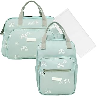 Combo com Bolsa Grande e Mochila Pirulitando+T Céu Encantado Verde