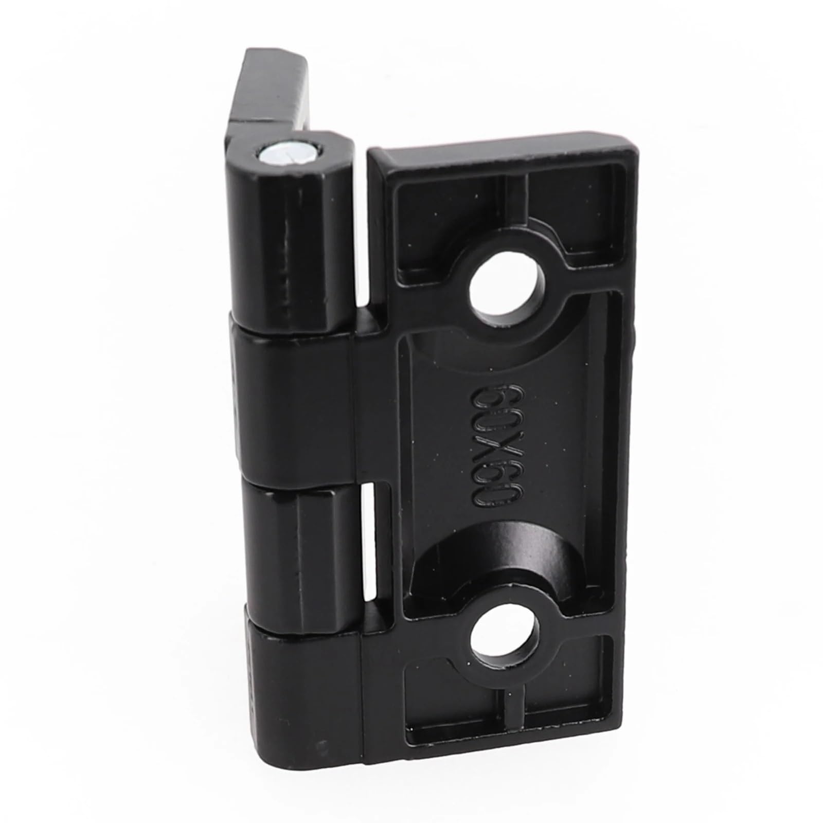 Evdmgzjapstj One Color Folding Door Hinge,Black Butt Hinges Metal Cabinet Aluminium Box Backflap Shed For Wooden Furniture Electric Hardware(60X60mm)