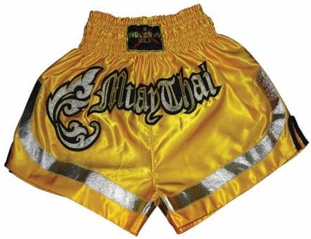 MMA Muay Thai Boxing Shorts | Satin Royal Cut Letters Martial Arts Sparring Kickboxing Fighting Shorts
