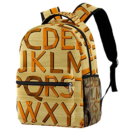 Sac à dos de voyage pour sorties scolaires et vacances en famille avec alphabet