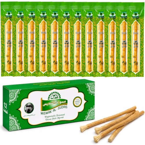 Natural Miswak 12-Pack Vacuum Sealed