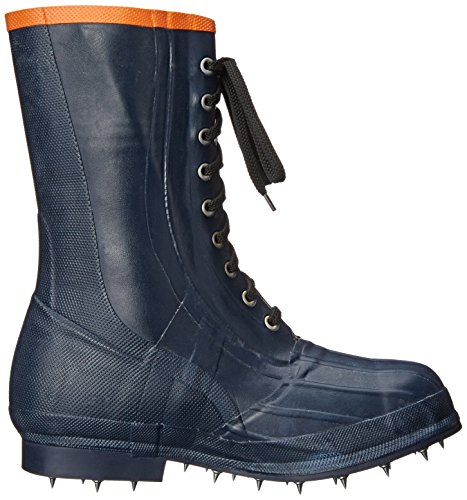 Viking Footwear Spiked Forester Caulk Boot, Black/Orange, 7 M US