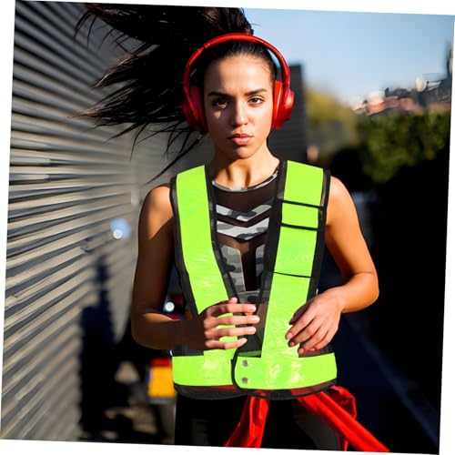 Chaleco reflector ajustable naranja de alta visibilidad chalecos reflectantes jojofuny 5