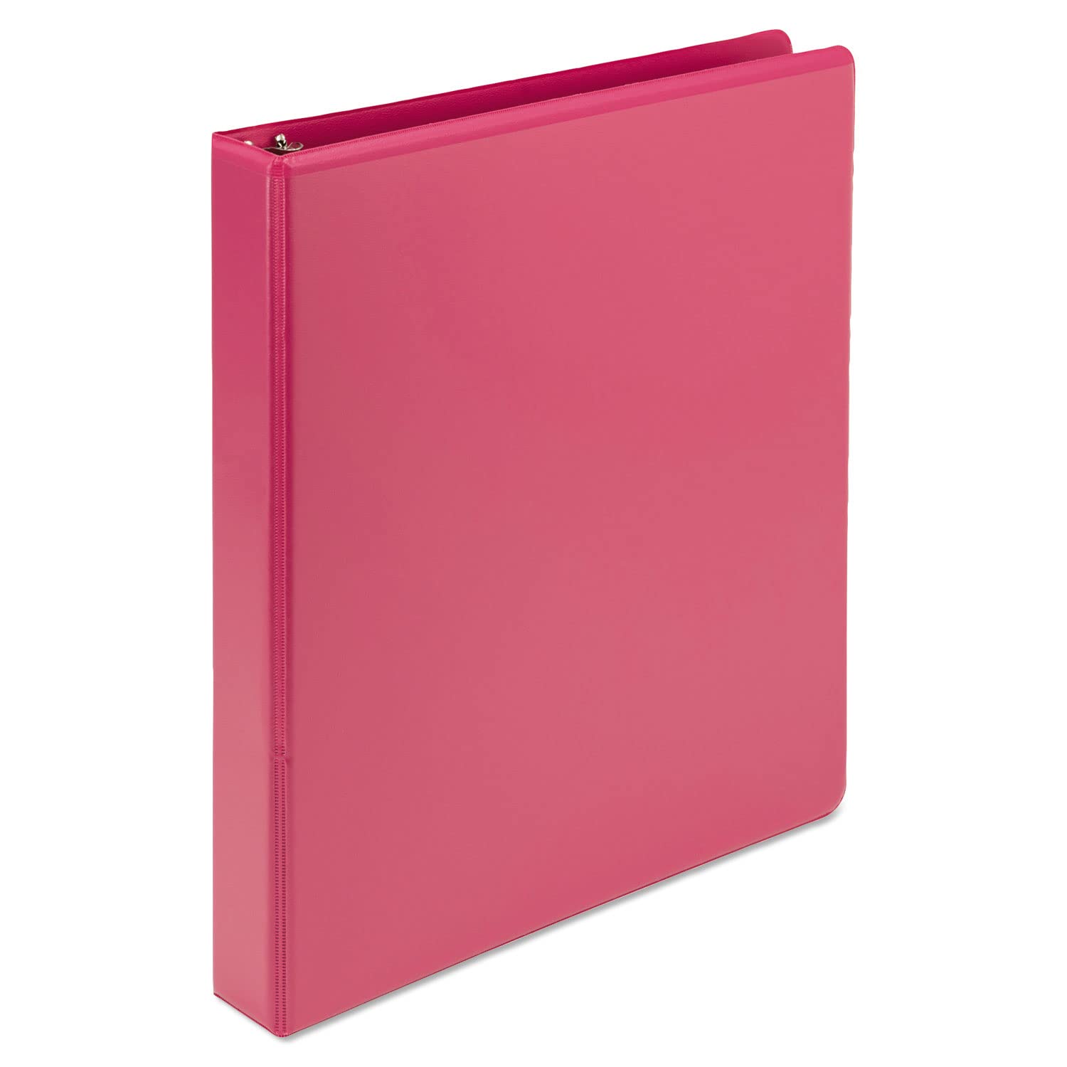 Samsill Plant-Based 1 Inch Durable Round Ring, View Binder, Eco-Friendly, USDA Certified Biobased, 2 Count, Pack of 1, Berry Pink