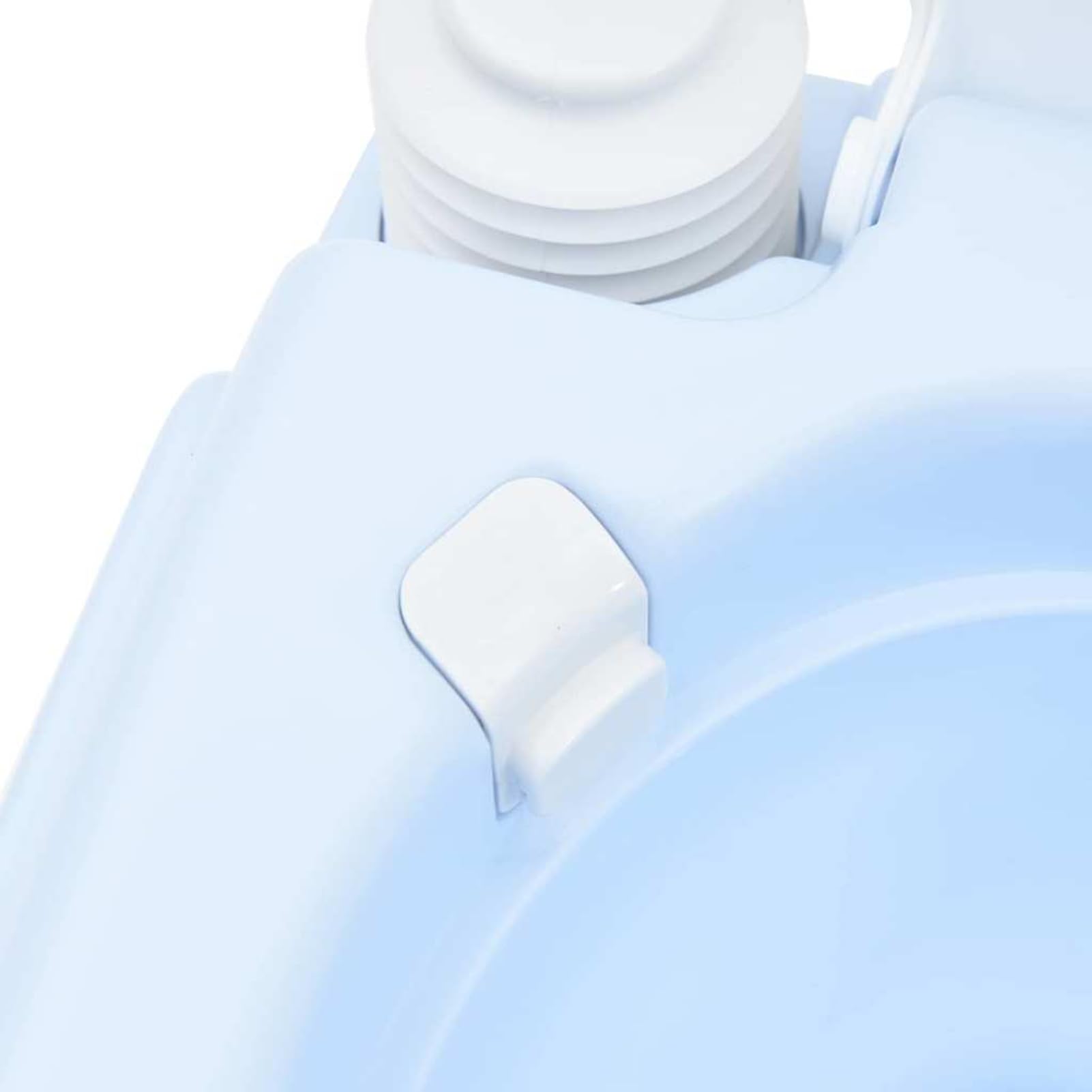 Gecheer Camping-Toilette Helles Blau und Weiß 41,5 x 36,5 x 30 cm, Camping WC Mobiles Campingtoilette für Outdoor Camping Reisen Autofahrten42001426