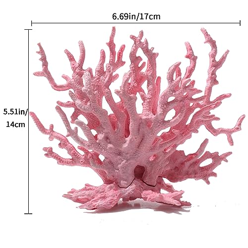 Image of AnRui Aquarium Coral Ornament Resin Coral Reef Decor Artificial Aquarium Plants Landscape Fish Tank Accessories Decorations