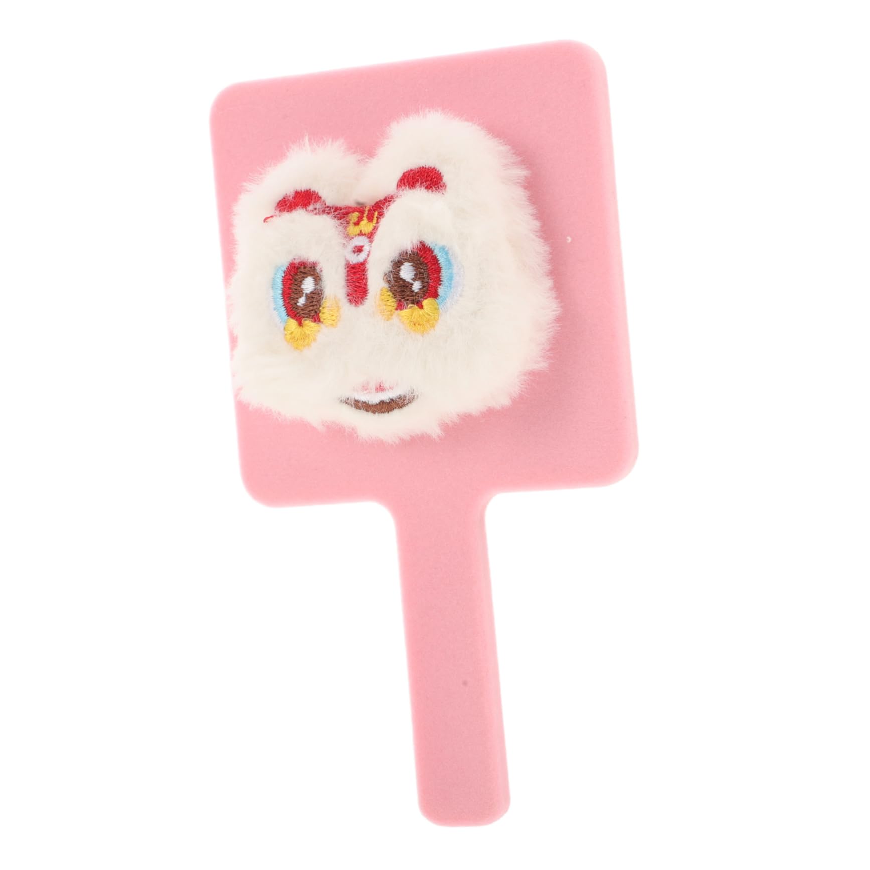 BESTYASH Cute Hand Mirror DIY Adhesive Mirror for Teens Portable Soft Velvet Makeup Accessory