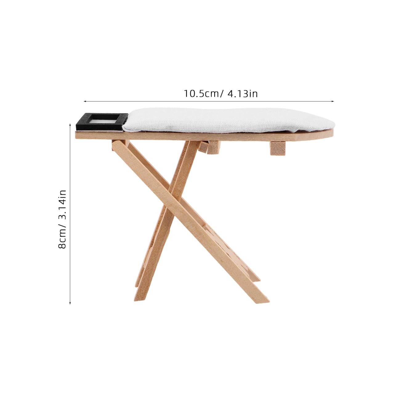minkissy Miniature Ironing Board for Dollhouse Cute Table Prop Adorable Micro Ironing Table Accessory Enhances Dollhouse Aesthetic Engaging Decorative Furniture for Miniature Homes - Image 2
