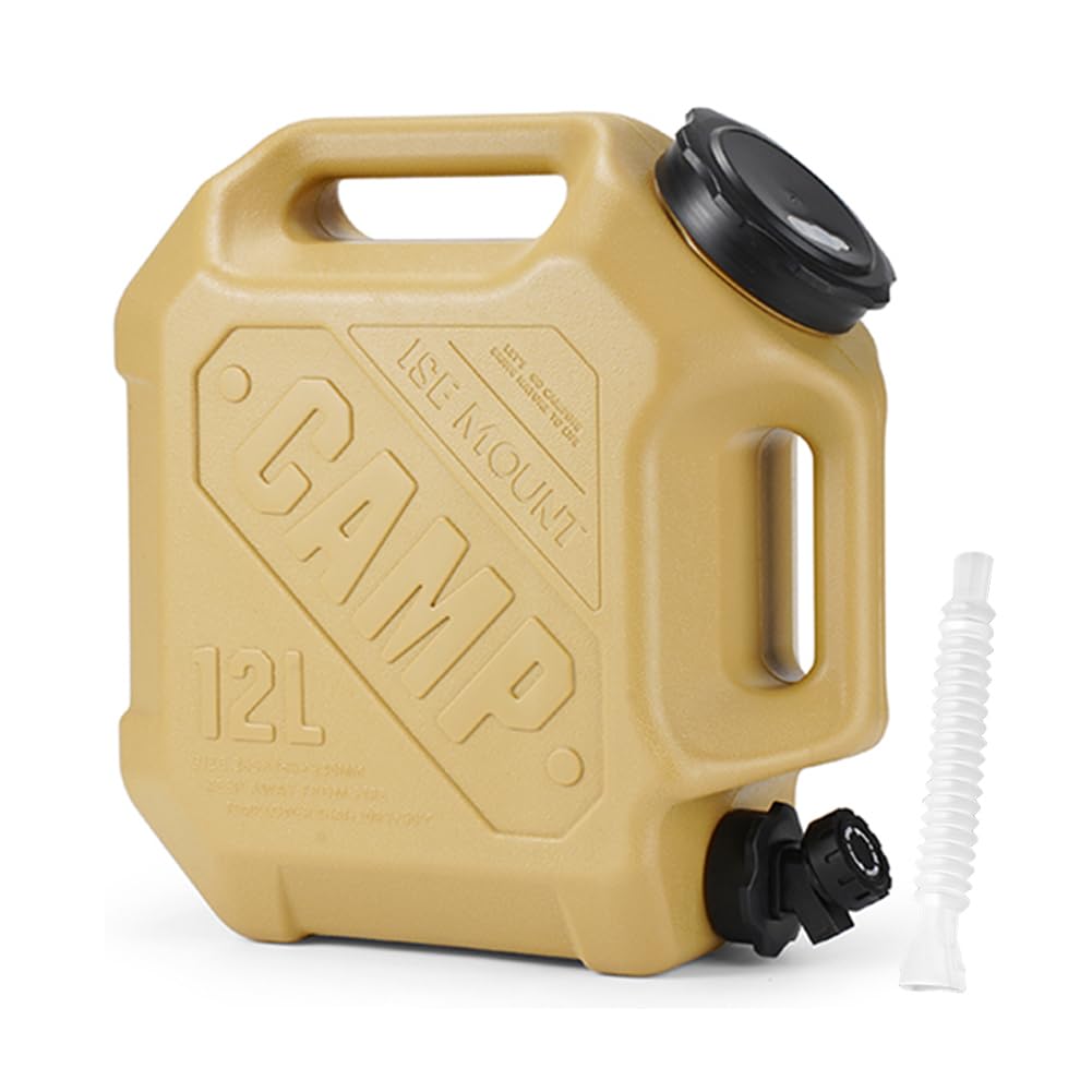 Réservoir D'Eau 12L Avec Robinet - Jerrican Alimentaire Sans BPA - Pour Camping, Van, Cuisine, Extérieur