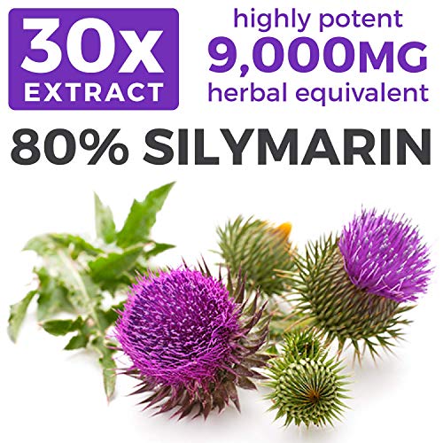 Pure Co 0643517992156 Usda Organic Milk Thistle Capsules - 80% Silymarin Supplement thumb #1