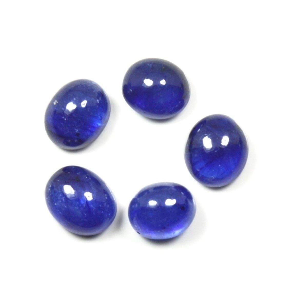 Natural Blue Sapphire at Wholesale Lot (Rs 225/carat) Fine Quality Cabochon Oval Shape Neelam Loose Gemstone for Reselling Jewellers Crystal Healing Kanya Rashi Virgo Zodiac Sign-image-38