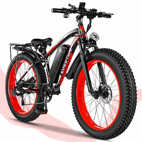 Image of Electric Bike for Adults, 1500W Peak E Bikes, 28+MPH, 26 inch Fat Tire Ebikes | 48V 15Ah|20Ah Electric Mountain Bike, 60|70+ Miles Electric Bicycle,7 Speed