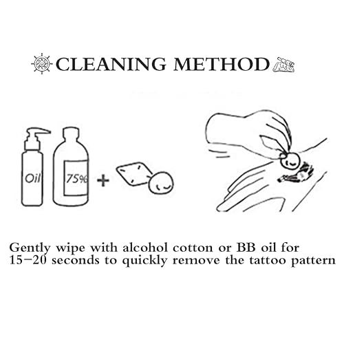 Miniatura 8 de 10 tatuajes faciales de Halloween, de terror, boca grande, tatuajes temporales de Halloween para adultos, calcomanías de cara de payaso aterrador,