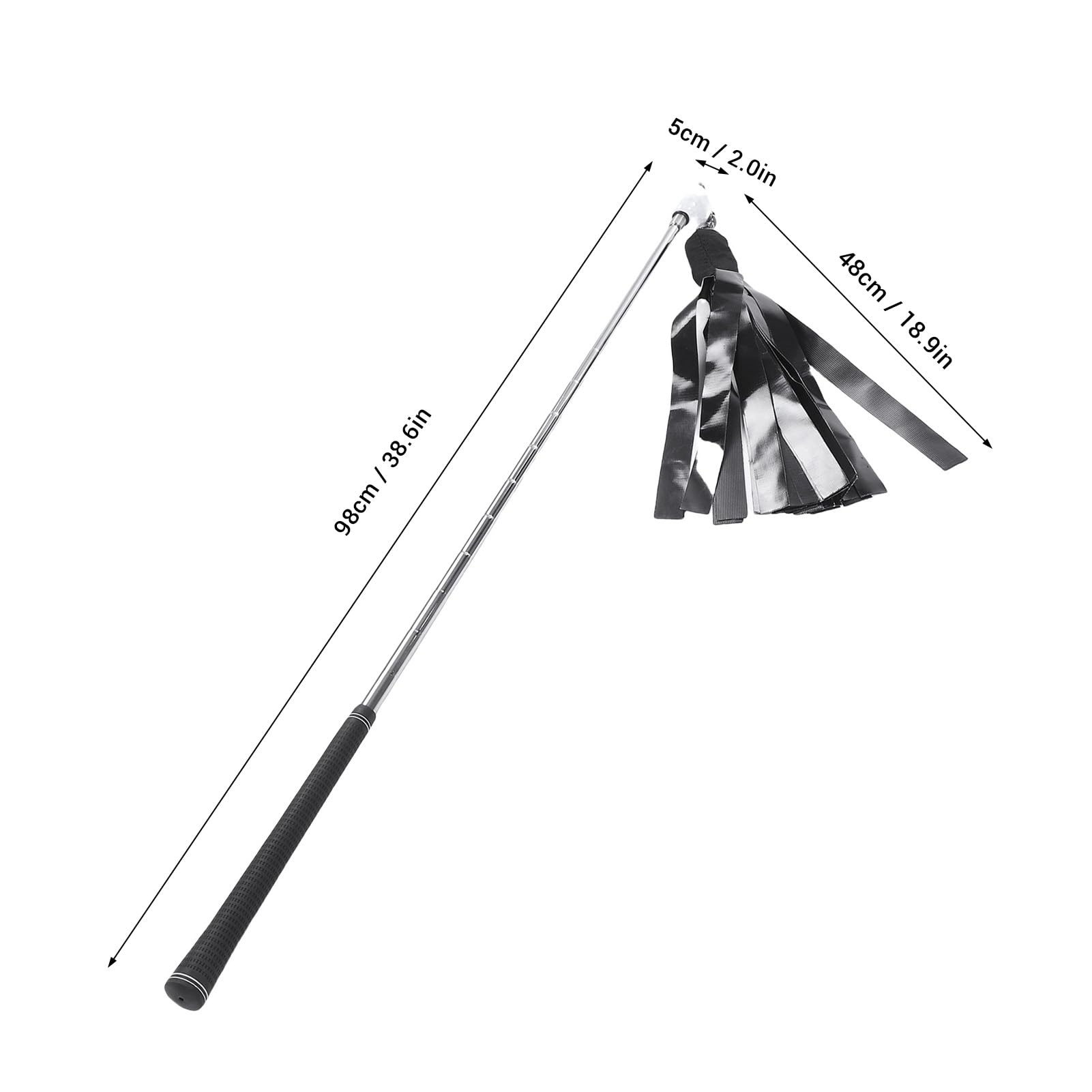 Chrees Club Swing Trainer, 38.6 pulgadas de acero inoxidable con cabeza de palo ponderada para precisión de ritmo de velocidad, para entrenamiento en interiores y exteriores