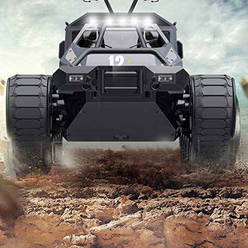 Mostop Tanque de alta velocidad con control remoto 4WD RC Car 2.4 Ghz RC Army Truck 1/12 Drift Tank RC Tank RC Tank para niños y adultos