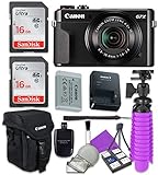 Canon PowerShot G7 X Mark II Wi-Fi Digital Camera with 2X Sandisk 16 GB SD Memory Cards + Tripod +...