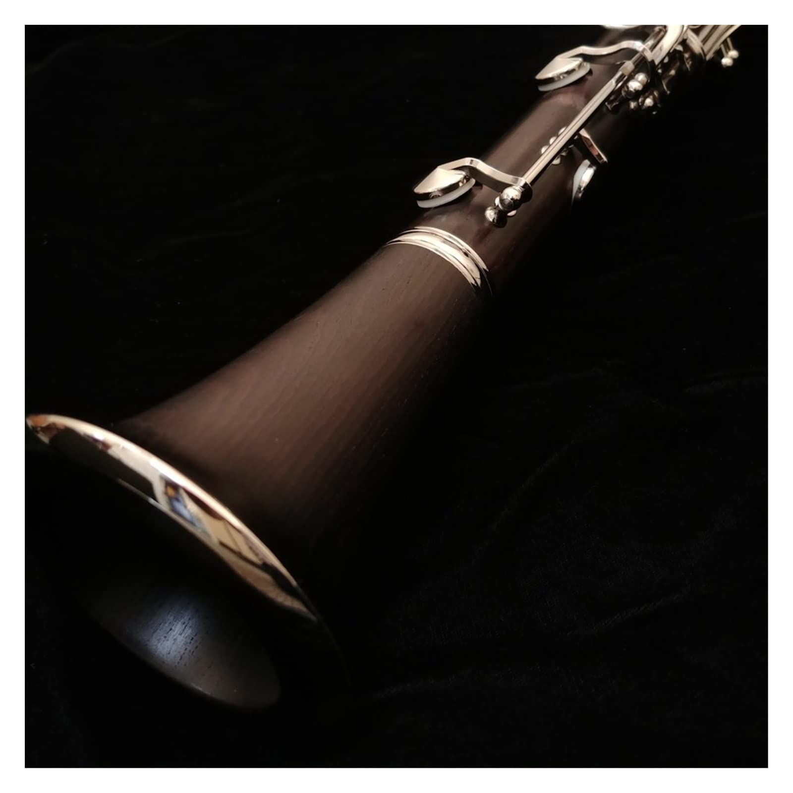 TSTS Duet Intermediate Holzklarinette B-Klappe 17 Tasten 6 Ringe Klappensystem Boehm-Fingersatz Intermediate Klarinette Holzblasinstrument