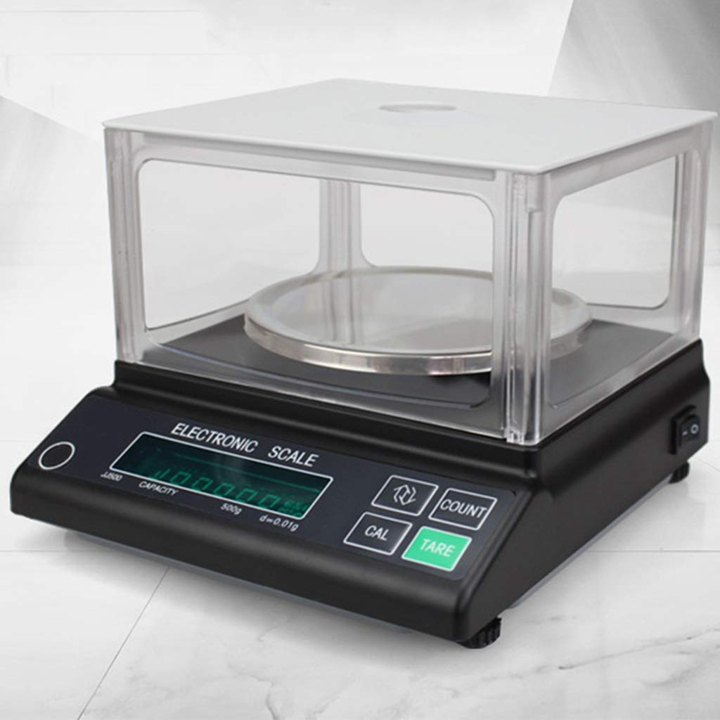 Báscula electrónica de precisión Digital gramo científico Alto 0,01 g Equilibrio preciso pesaje y conteo de Laboratorio para Planta química de Laboratorio (200 g/0,01 g)
