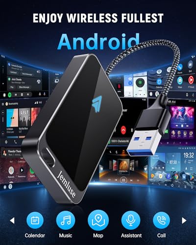 Android Auto Wireless Adapter for Factory Wired Android Auto Car, Instant Connection Converts Wired to Wireless, Wireless Android Auto Dongle Fit for Android 11+ & Cars from 2017 - Image 5