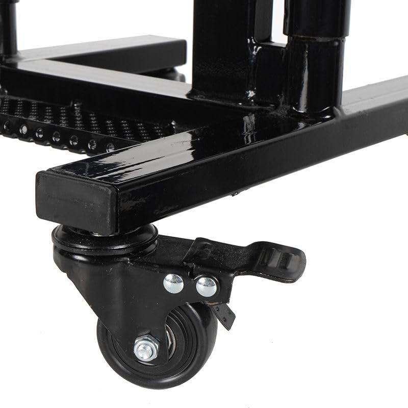 Elevador de motocicleta DIRT LIFT con ruedas MOTOBLOUZ Negro Brillante