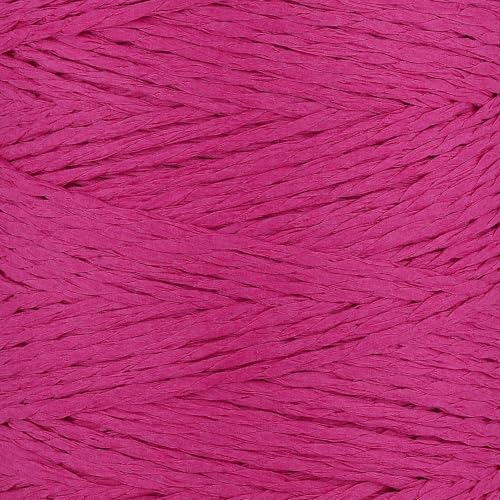 Image of Raffia Yarn for Crochet Bags Raffia Ribbon for Gift Wrapping 2mm X 328 Yards Raffia String Paper Ribbon Yarn for Sun Hat Beach Bag Crochet Crafting DIY Crafts