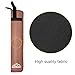 EASTROCK Drum Sticks Bag with 3 Pair Drumsticks, Drumstick Bag with Floor Tom Hook, Carrying Strap (Brown)