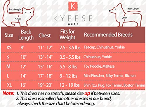 KYEESE Floral Dogs Dresses Rose with Flowers Decor Elegant Princess Doggie Dress for Small Dog Apparel Spring Summer - Image 6