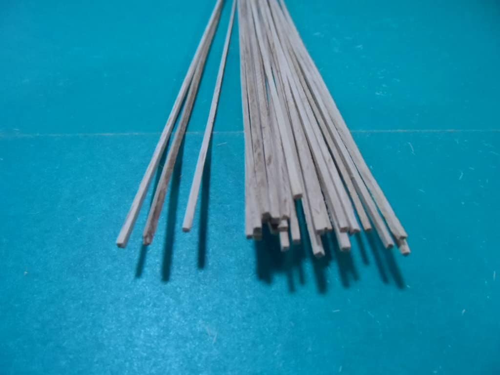 Oak Wood Strips 1/16 x 1/16 x 24 (25) - Quantity is Listed in Parenthesis in Title