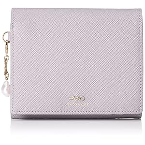 [ＪＩＬＬ ＳＴＵＡＲＴ] 折財布 【グローリア】牛革 サフィアーノ革 ラメ入り 二つ折り スリムウォレット かぶせ札入れ 薄型 コンパクト シンプル オリジナルチャーム付 レディース おしゃれ 大人可愛い JSLW3AS2