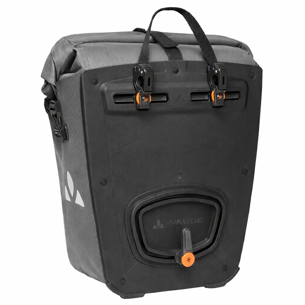 VAUDE Fahrradtasche fr Gepcktrger Aqua Back Plus Single 1 x 25 L,  Hinterradtasche wasserdicht, Fahrrad Gepcktrgertasche hinten, einfache  Befestigung  Made in Germany (Anthrazit) : Amazon.de: Sport & Freizeit