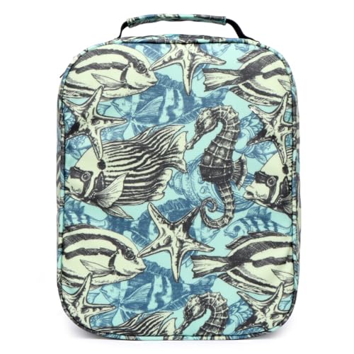 YOUNGCOL Colored Pencil Case Slot - Holds 202 Pencils or 136 Gel Pens Nubuck Leather Pens Holder Pencil Organizer Storage for Watercolor Pens Markers (Ocean)
