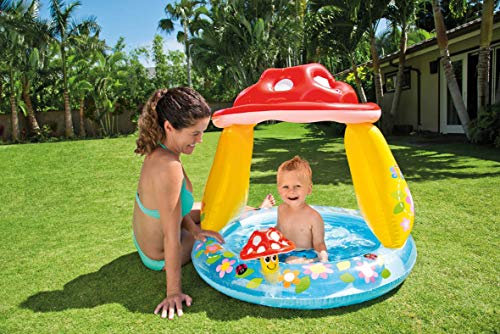 RUBELA-Portable-Bathtub-Infant-Toddler-Non-Slip-Bathing-Tub-Travel-Bathtub-Mini-Air-Swimming-Pool-Kids-Thick-Foldable-Shower-Basin-Bath-seat-Toddler-Bathtub-5Ft-X-10In-Ocean-Reef-Snapset-Pool Rubela Mushroom Family Lounge Portable Swimming Pool for Kids and Adults - Toddler and Baby Pool - Snapset Pools for…