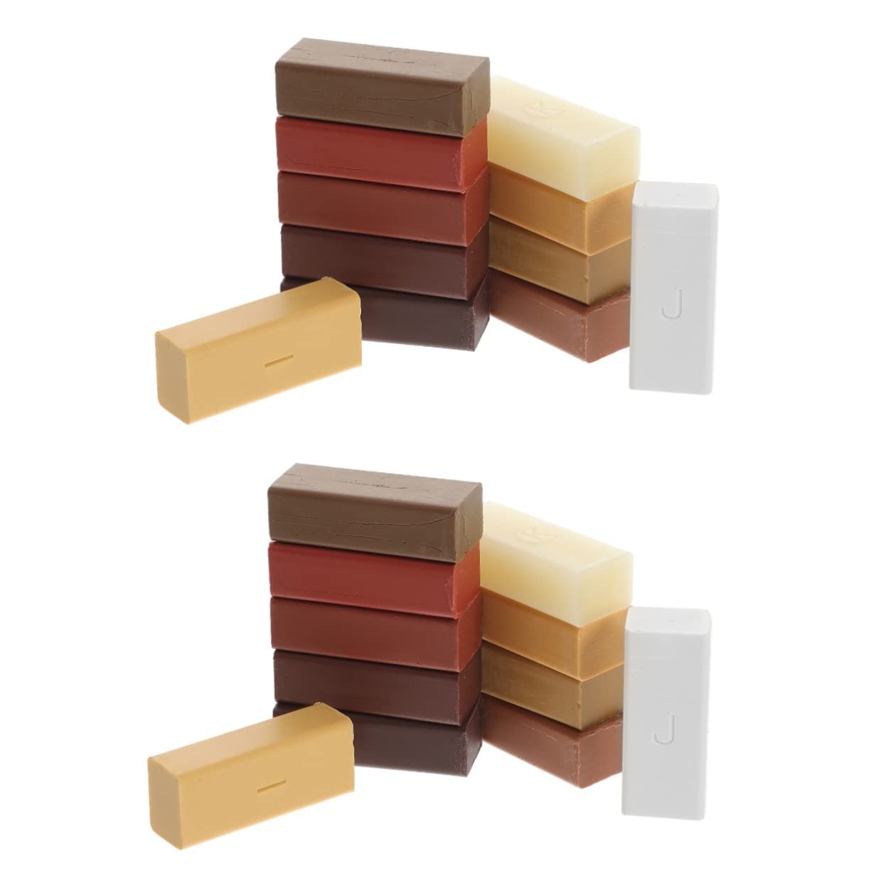 DOITOOL 2sätze Bodenreparatur-wachsset Für Holzböden Teiliges Reparaturset Zur Kratzerentfernung Füllung Von Schraubenlöchern Und Rissabdeckung Für Laminat Und Holzoberflächen