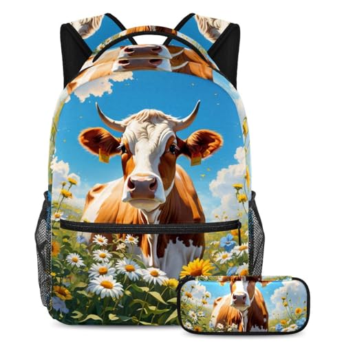 Sac à dos tendance imprimé fleuri pour le collège et les sorties