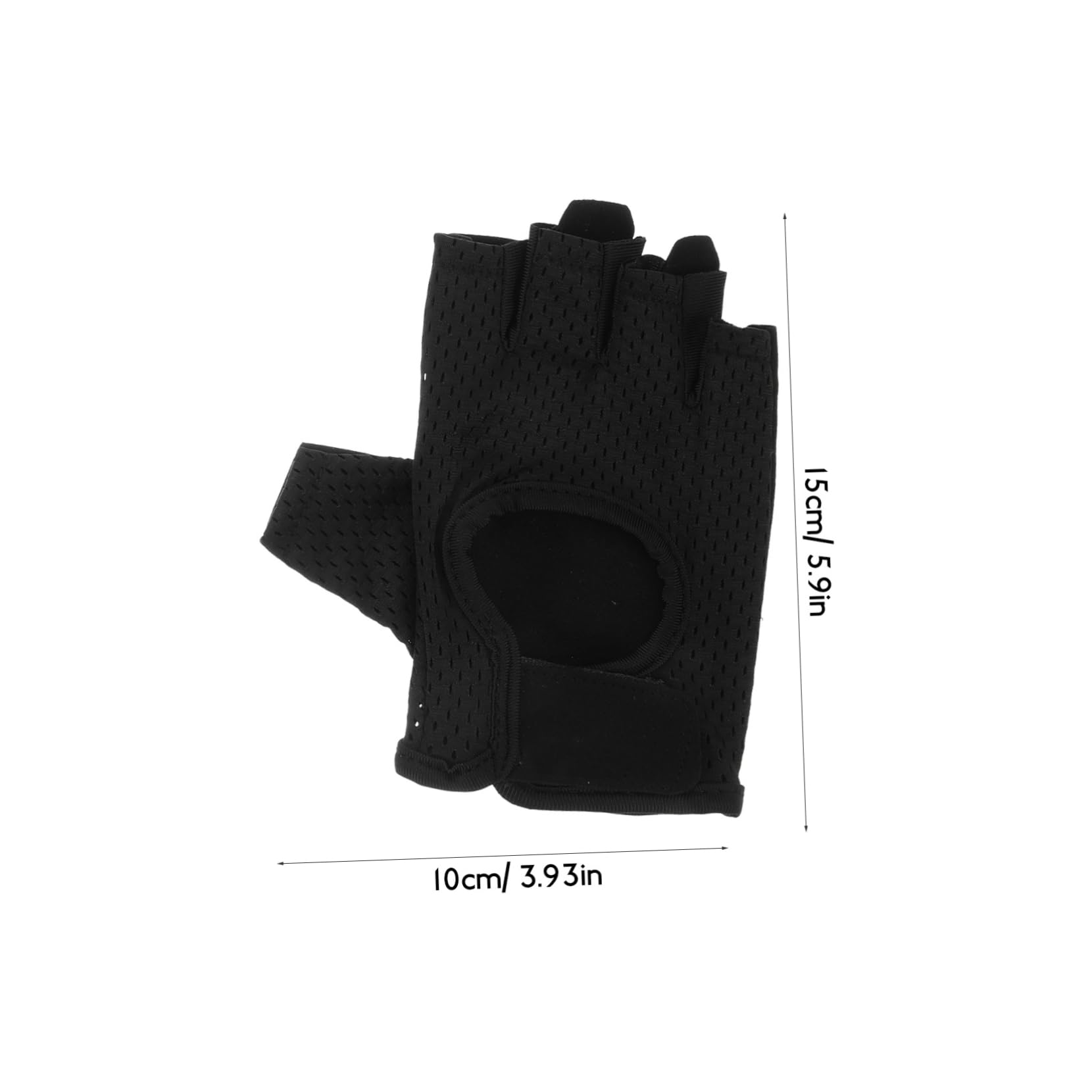 Mipcase 1Pair Mountain Bike Gloves Durable Skid Outdoor Riding Gloves for Bicycling Air Permeable Shock Reducing for Mountain Biking and Road Use Black