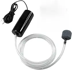 Bomba de Ar, Aquário USB Portátil com Filtro Auxiliar - Oxigenador Profissional para Tanques de Água Doce e Salgada - Operação Silenciosa