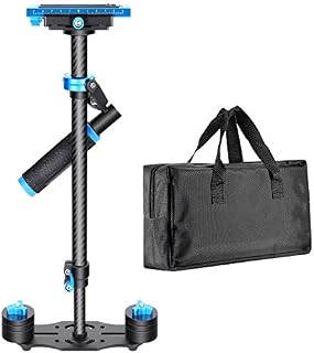 Neewer Carbon Fiber 24"/60cm Handheld Stabilizer with Quick Release Plate 1/4" and 3/8"
