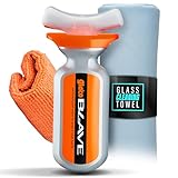 Versiegelung für Scheinwerfern, Helmvisieren & Motorradscheiben Set: Soft99 Glaco Blave 70 ml für Glas und Kunststoff + Mikrofaser 40x40cm 270GSM für schlierenfreie Glasreinigung