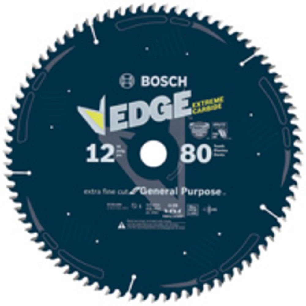 DCB1280 12 in. 80 Tooth Edge Circular Saw Blade for Extra-Fine Finish